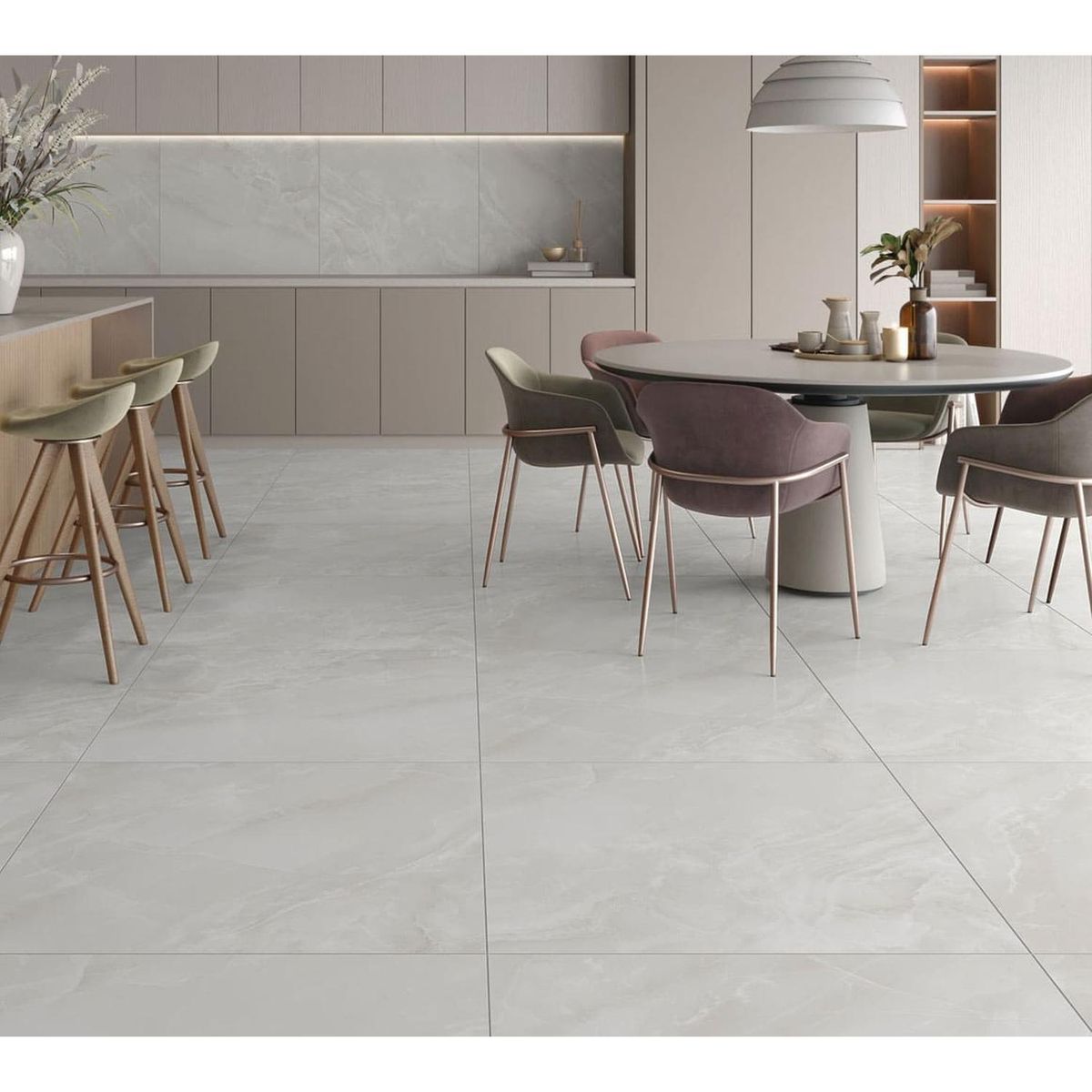 Piso Retificado Rubi Cinza Mate 88x88 Extra 4 Faces Ind. de Uso Ld, marca Formigres - Foto 2