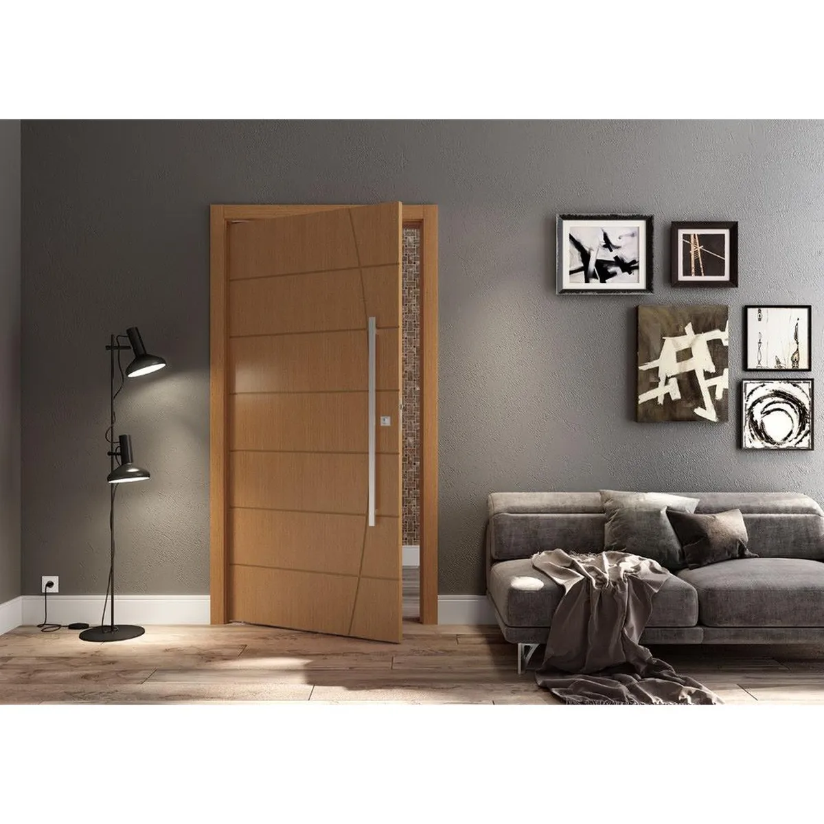 Rodape Gart de Poliestireno com Friso Branco  240x10x1,3 Cm, marca Gart - Foto 2