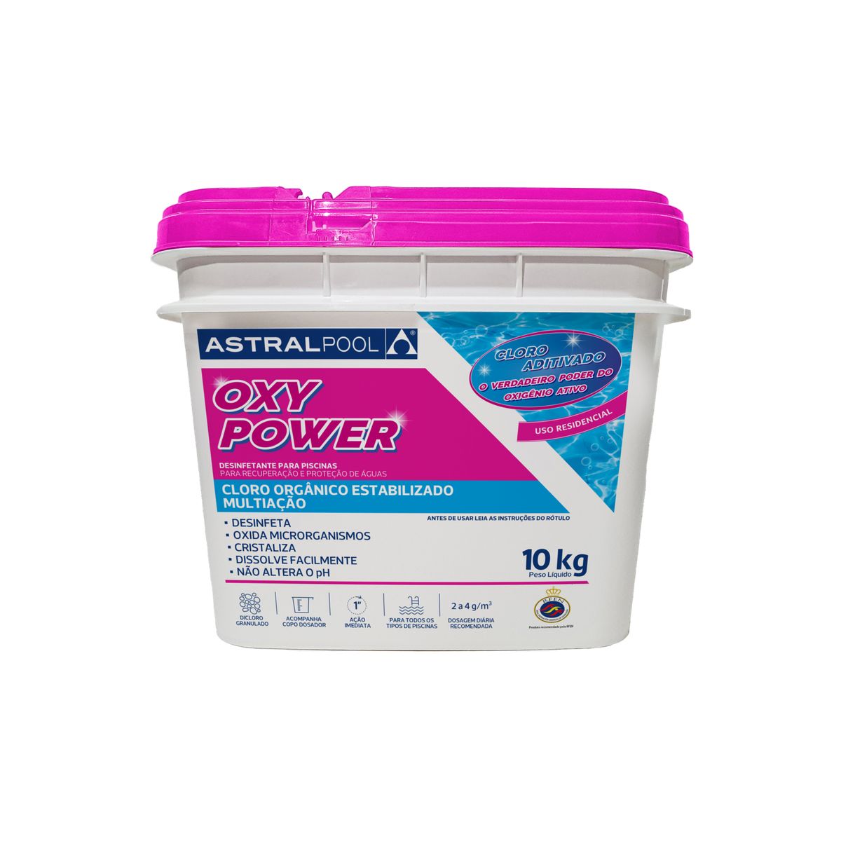 Cloro Multiação 10kg Oxypower, marca Astralpool - Foto Principal