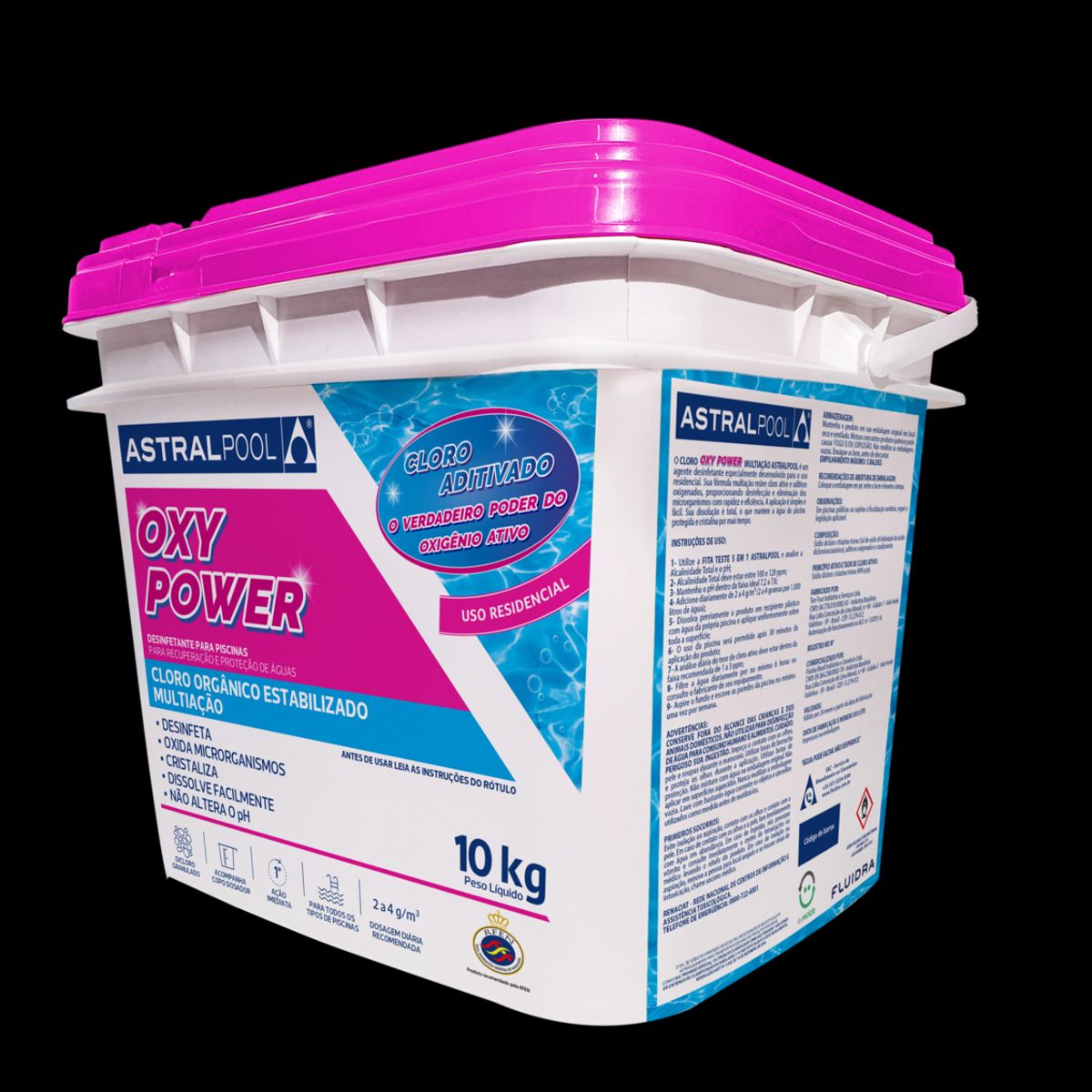 Cloro Multiação 10kg Oxypower, marca Astralpool - Foto 2