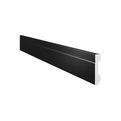 Rodapé Gart Preto Frisado 240x7x1,3cm Gart