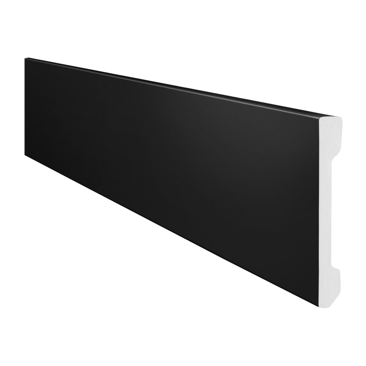 Rodapé Gart Preto Liso 240x10x1,3cm Gart, marca Gart - Foto Principal