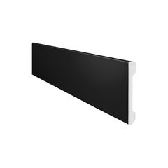 Rodapé Gart Preto Liso 240x10x1,3cm Gart