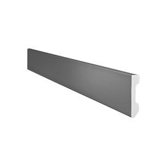 Rodapé Gart Cinza Liso 240x7x1,3cm Gart