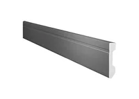 Rodapé Gart Cinza Frisado 240x7x1,3cm Gart