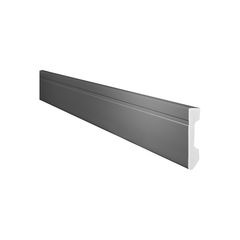 Rodapé Gart Cinza Frisado 240x7x1,3cm Gart