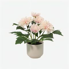 Planta Artificial Dahlia Creme