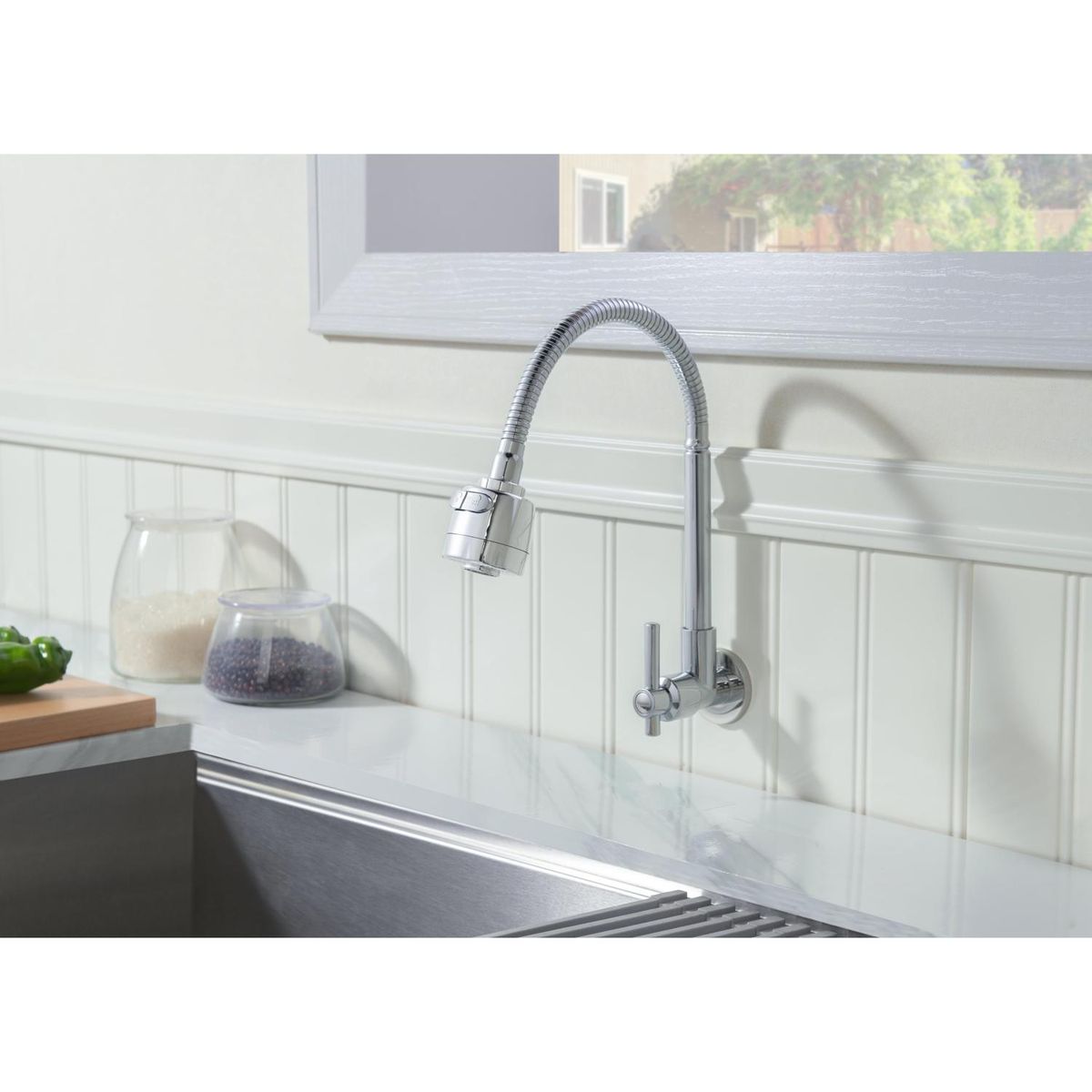 Torneira para Cozinha de Parede Cromado Aria Karson, marca Karson - Foto 2