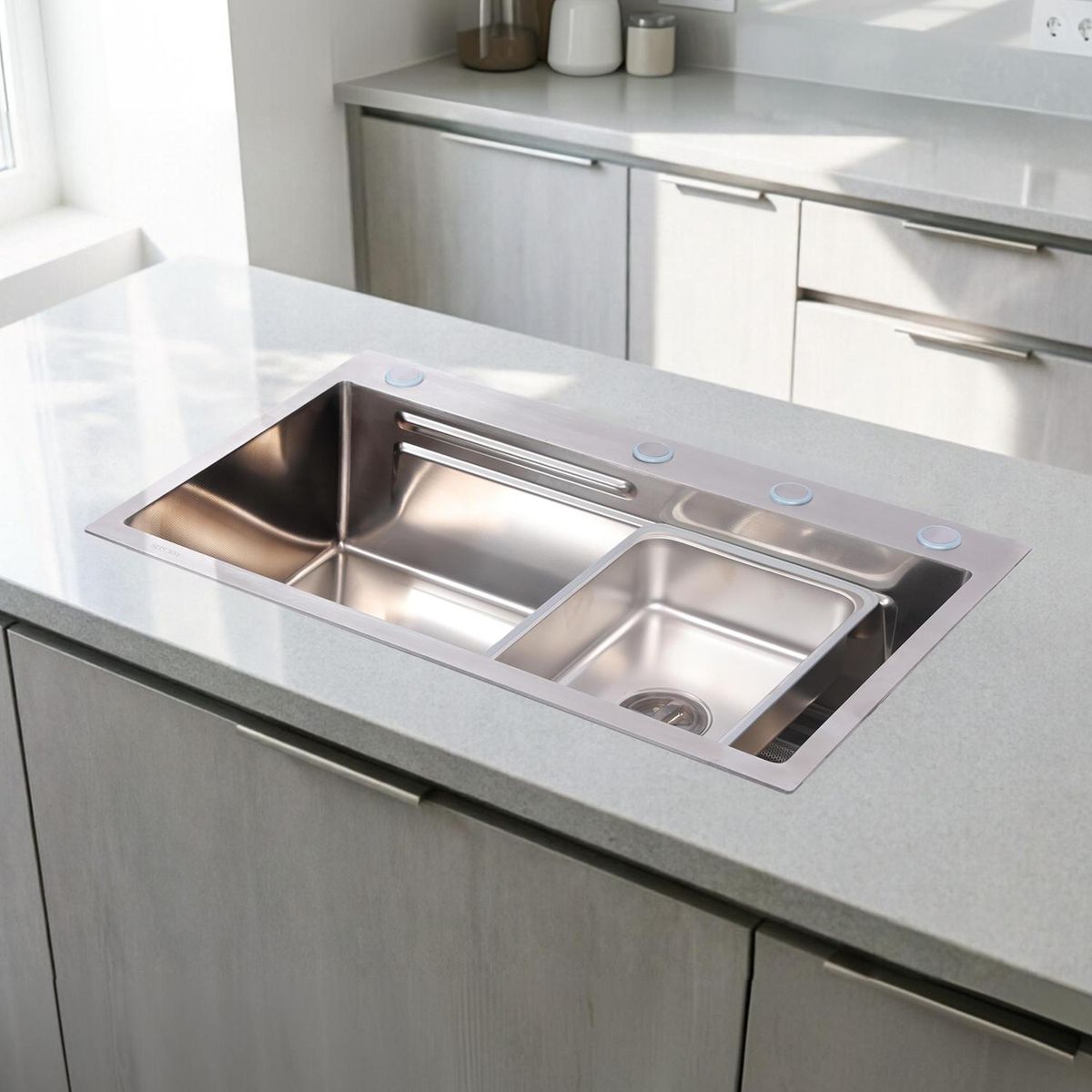 Cuba Cozinha Aço Inox 75x42cm Sensi Dacqua, marca Sensi Dacqua - Foto 2