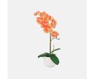 Planta Artificial Orquídea Laranja