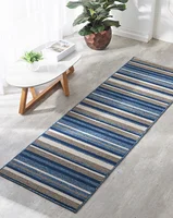 Pass 66x200 Detroit Stripes Azul Tapetes Oásis