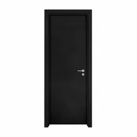 Kit Porta Pronta com Batente de 11cm e Alisares de 7cm 070x210x035 Lacca Preto