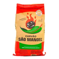 Carvão para Churrasco Queima Forte 4kg São Manoel