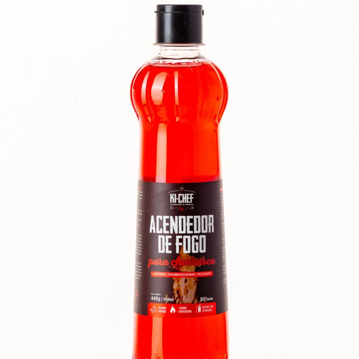 Gel Acendedor para Churrasqueiras 500ml Ki-chef, marca  - Foto Principal