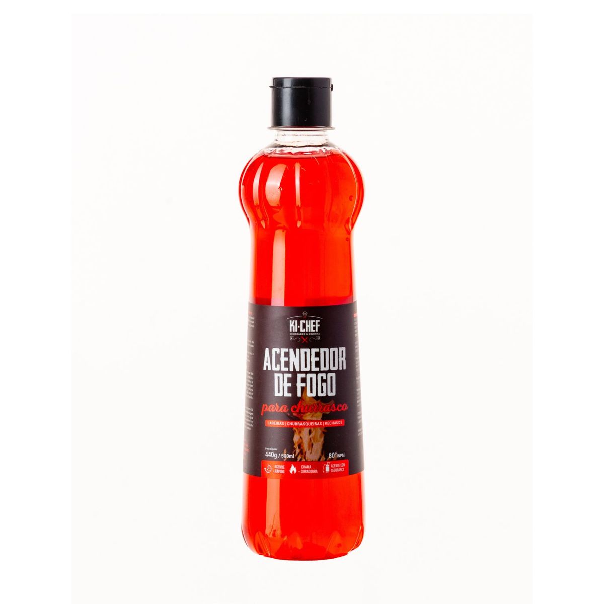 Gel Acendedor para Churrasqueiras 500ml Ki-chef, marca  - Foto Principal
