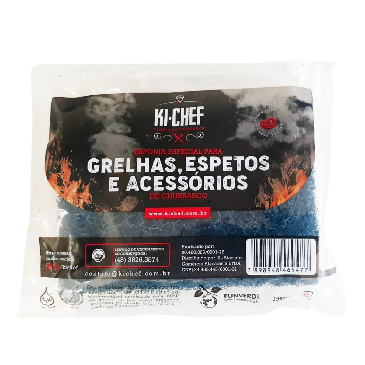 Fibra de Limpeza Ultra Pesada Ki-chef, marca KI-CHEF - Foto 2