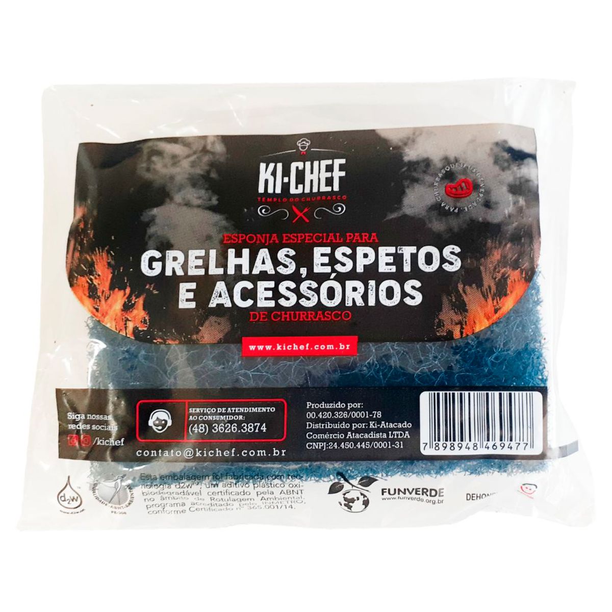 Fibra de Limpeza Ultra Pesada Ki-chef, marca KI-CHEF - Foto Principal