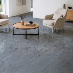 Piso Oceano Azul Polido 82x82 Rocha Cerâmica 2,70m² Cerâmica São José