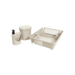 Kit Organize Sua Pia 3 Peças Coza Basic Bege Brinox