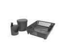 Kit Organize Sua Pia 3 Peças Coza Basic Cinza Brinox
