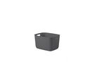 Caixa Organizadora Coza Puffer 19litros 38x28,5x22cm Cinza Brinox