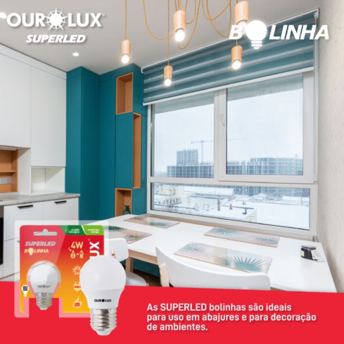 Lâmpada Superled S30 Colors 4w 2700k E27 Bivolt, marca Ourolux - Foto 2