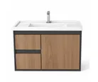 Gabinete para Banheiro com cuba New Procion 63X41cm Preto Cerocha