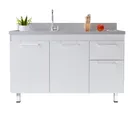 Gabinete para Cozinha com 2 Portas + Prateleira Interna e 2 Gavetas com Corrediças Telescópicas