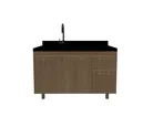 Gabinete para Cozinha com 2 Portas + Prateleira Interna e 2 Gavetas com Corrediças Telescópicas