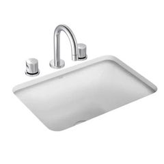 Cuba Retangular de Embutir 43cm Branco