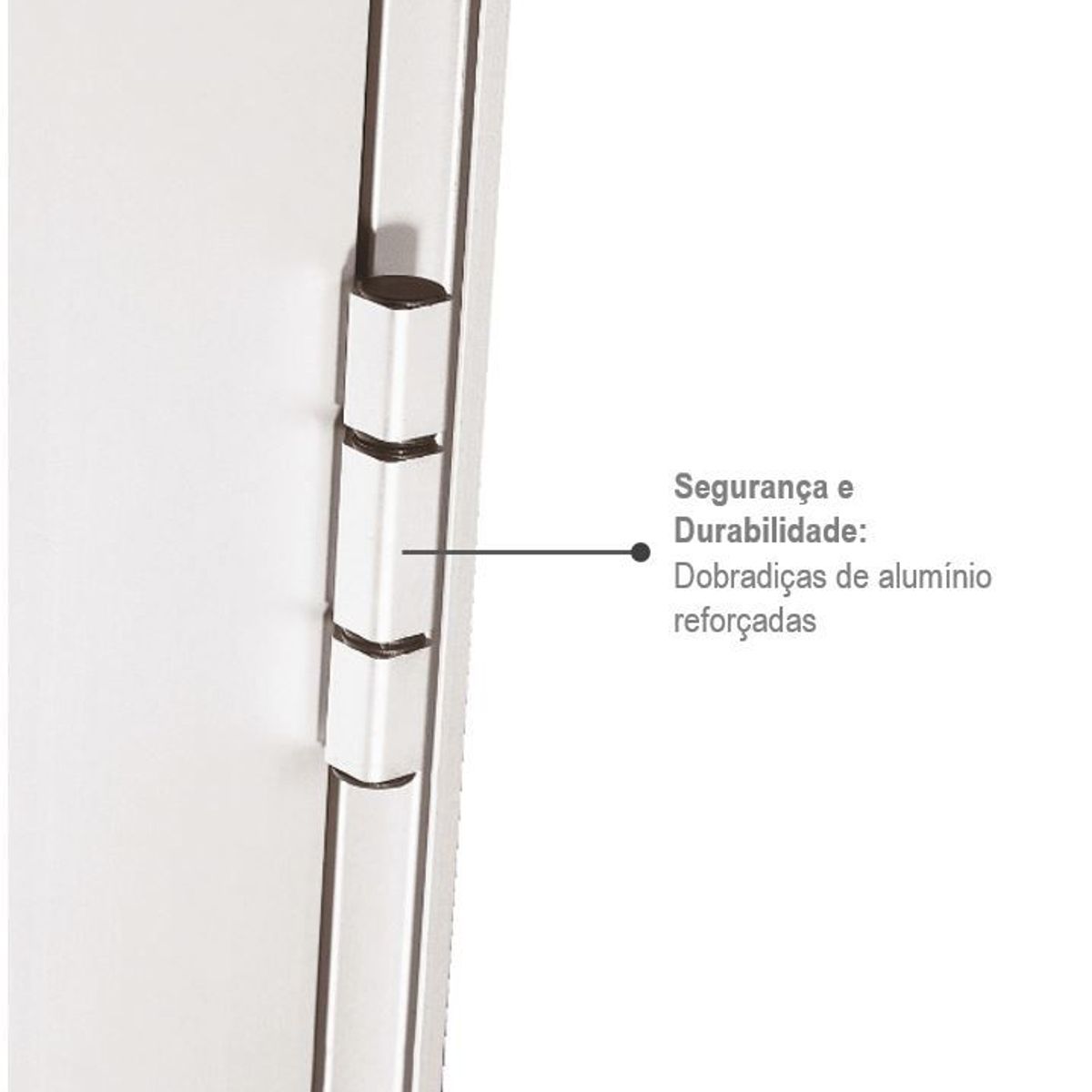 Porta Postigo Lambri Alumínio Com Grade Esquerda 216x88x5,4cm Alumifort, marca Sasazaki - Foto 2