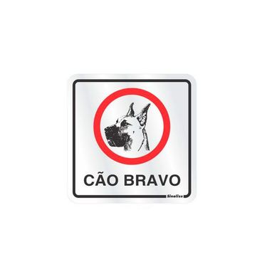 Placa Alumnio Co Bravo Ilustrado, 12x12