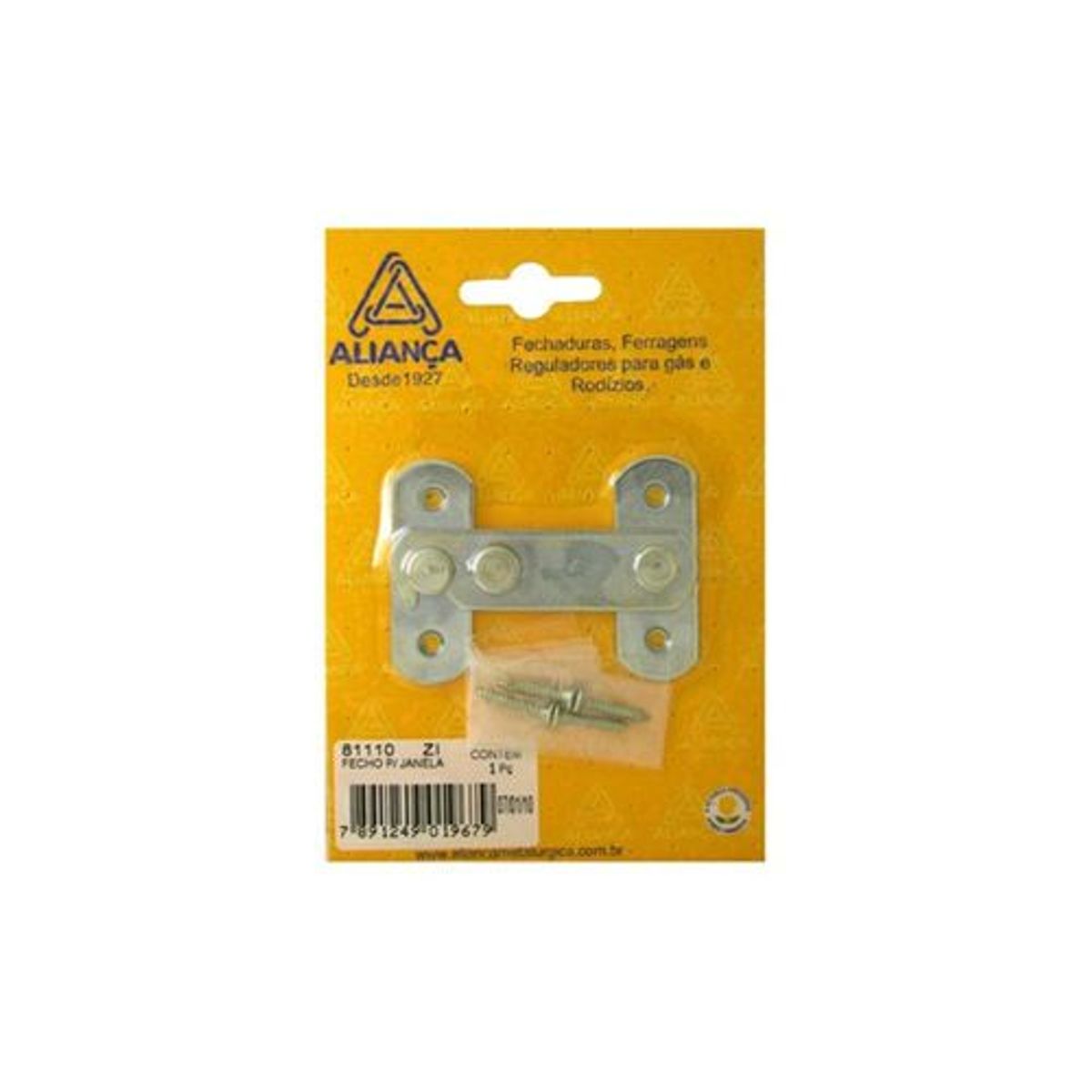 Fecho para Janela 81110 67786 Zincado, marca Aliança - Foto 2