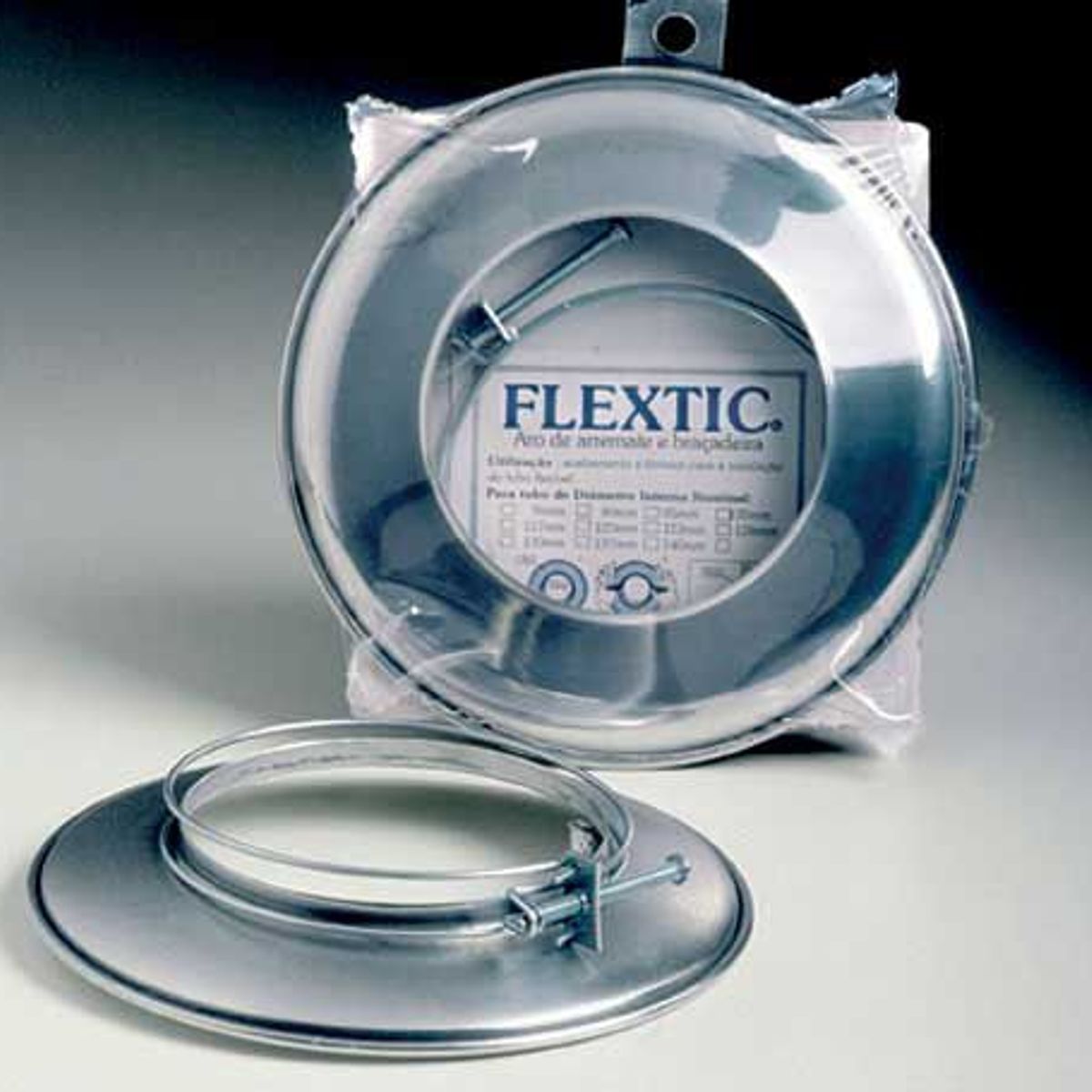 Aro E Abraçadeira Para Tubo Flextic De Alumínio 100Mm, marca Westaflex - Foto Principal