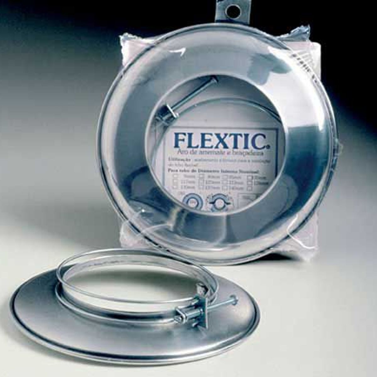 Aro E Abraçadeira Para Tubo Flextic De Alumínio 120Mm, marca Westaflex - Foto Principal