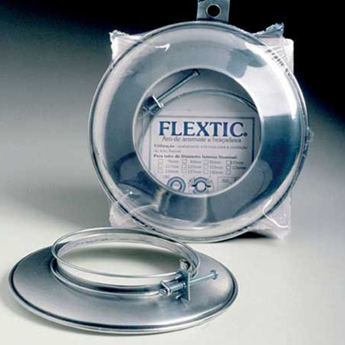 Aro E Abraçadeira Para Tubo Flextic De Alumínio 130Mm, marca Westaflex - Foto Principal