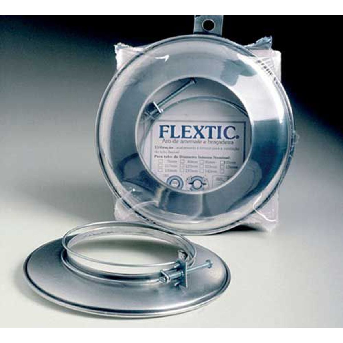 Aro E Abraçadeira Para Tubo Flextic De Alumínio 130Mm, marca Westaflex - Foto Principal