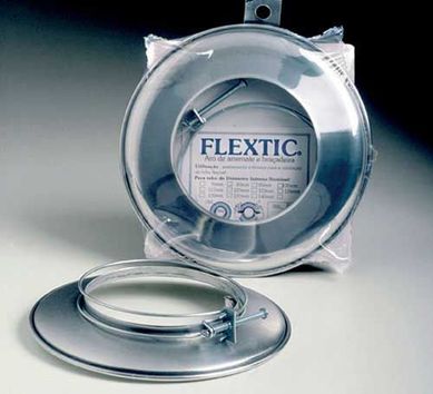Aro E Abraadeira Para Tubo Flextic De Alumnio 137Mm