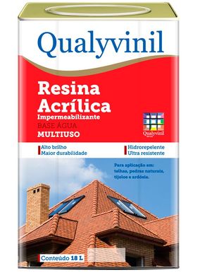 Resina Acrlica Alto Brilho Externa Telha Qualycril 18L Incolor
