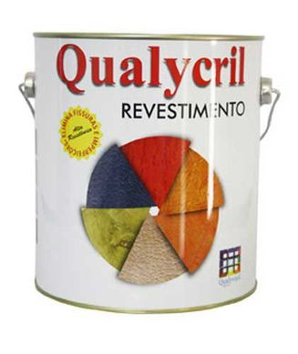 Grafiato Qualycril, Branco, 3.6L, 19x7x7cm