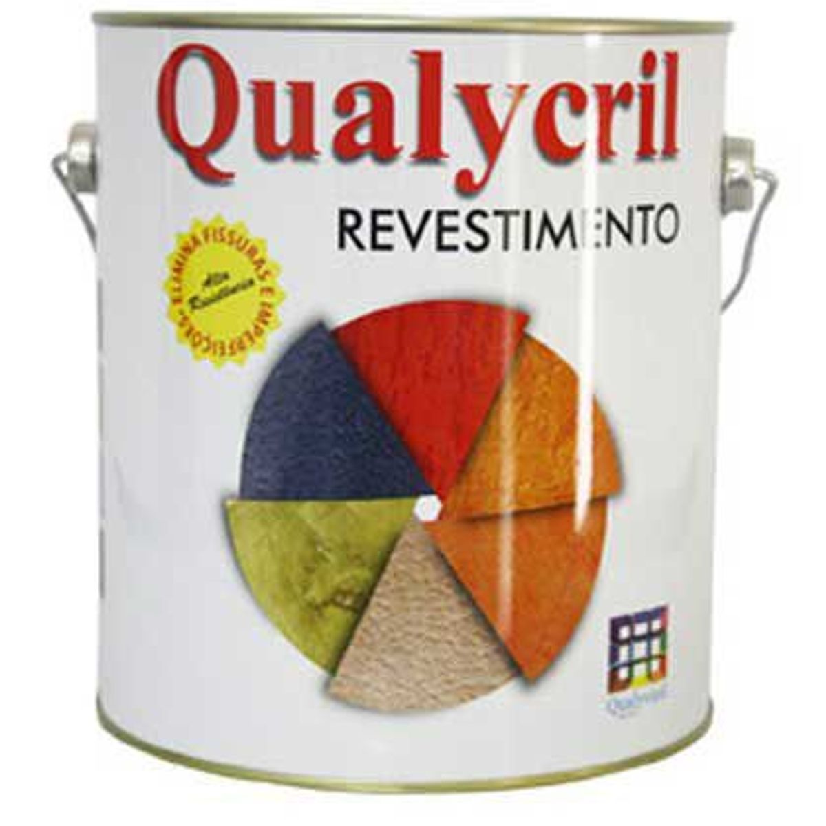 Grafiato Qualycril, Branco, 3.6L, 19x7x7cm, marca Qualyvinil - Foto Principal
