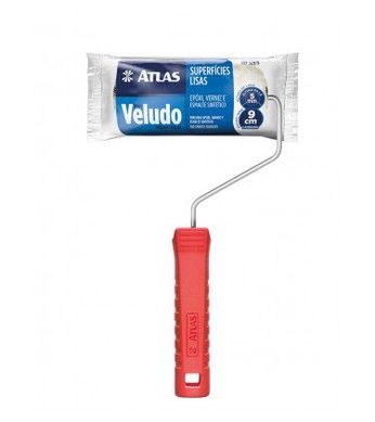 Rolo para Pintura de Veludo L Natural Verniz 9cm REF-329/9 Vermelho