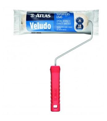 Rolo para Pintura de Veludo L Natural Verniz 15cm REF-329/15 Vermelho