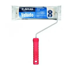 Rolo para Pintura de Veludo Lã Natural Verniz 15cm REF-329/15 Vermelho