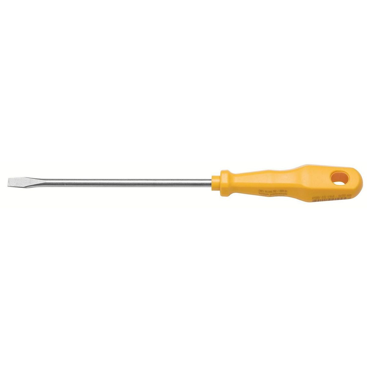 Chave de Fenda Ponta Chata 1/4x6" Master Amarelo, marca Tramontina - Foto Principal