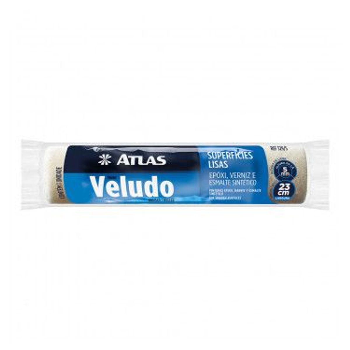 Rolo para Pintura de Veludo Lã Natural Verniz 23cm REF-329/5 Branco, marca Atlas - Foto Principal