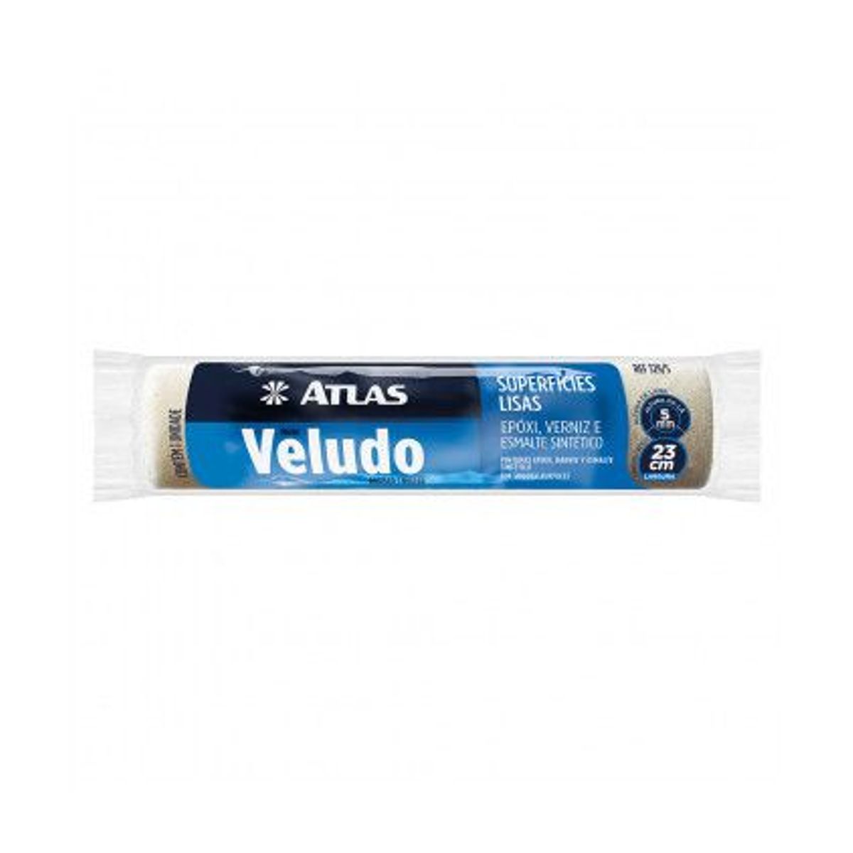 Rolo para Pintura de Veludo Lã Natural Verniz 23cm REF-329/5 Branco, marca Atlas - Foto Principal