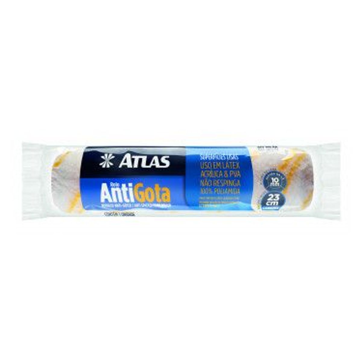 Rolo para Pintura Antigota 23cm REF-321/10 Branco, marca Atlas pincéis - Foto Principal