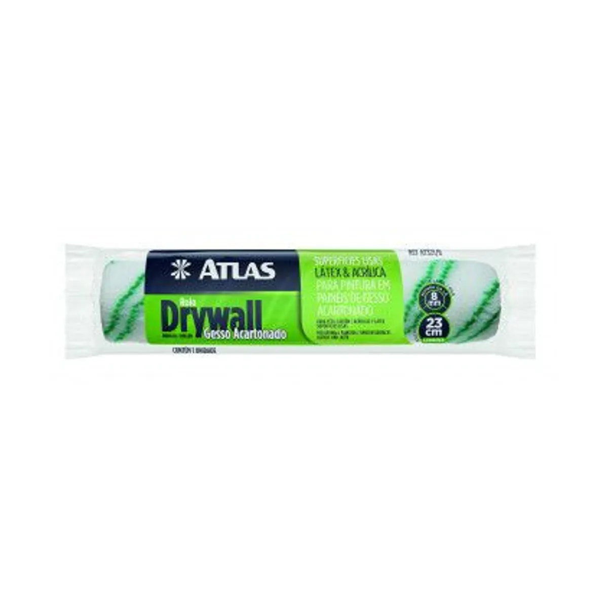 Rolo para Pintura em Pareces Lisas Drywall e Gesso Acartonado 23cm REF-AT321/8, marca Atlas - Foto Principal