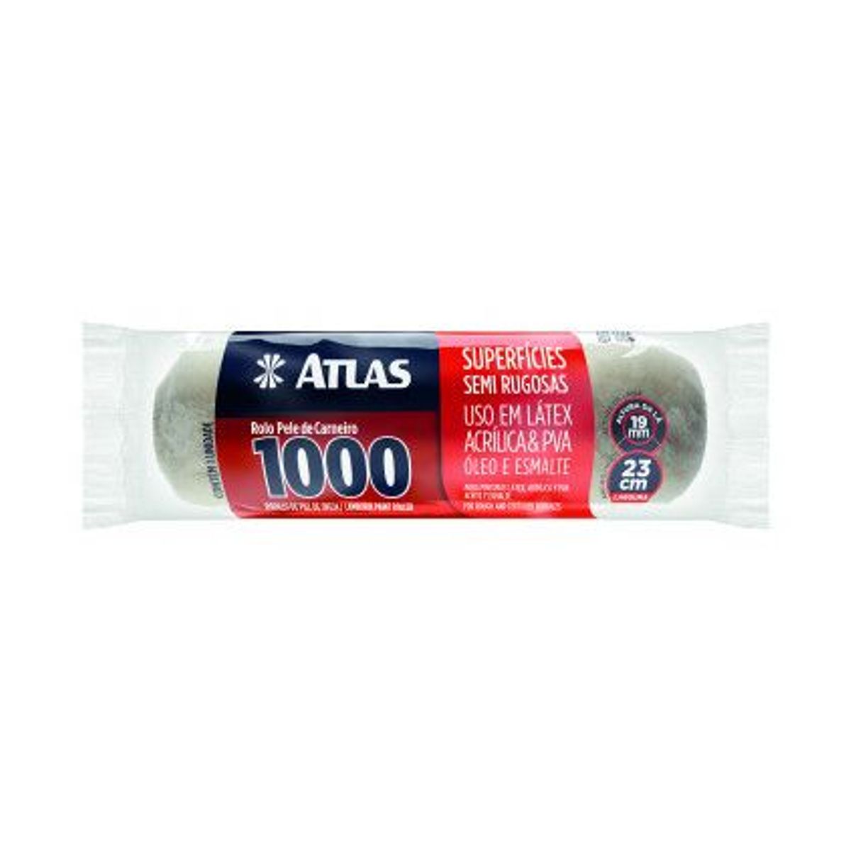 Rolo para Pintura Pele de Carneiro 23cm REF-1000 Atlas, marca Atlas - Foto Principal